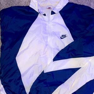 Nike Windbreaker. Size XXXL. Blue, White, and Navy. In very good condition.